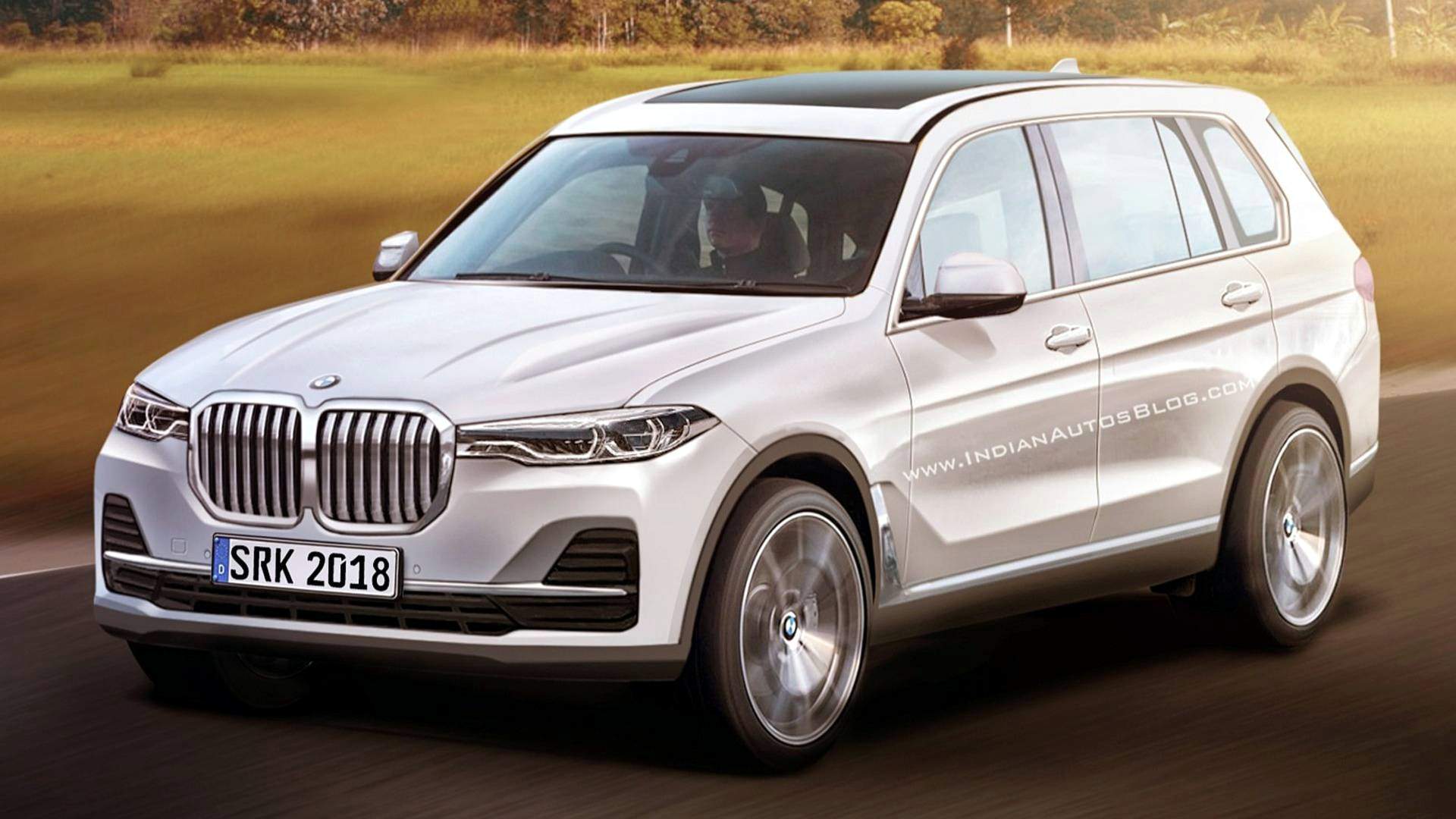 The Realistic rendering of leaked BMW X7 images