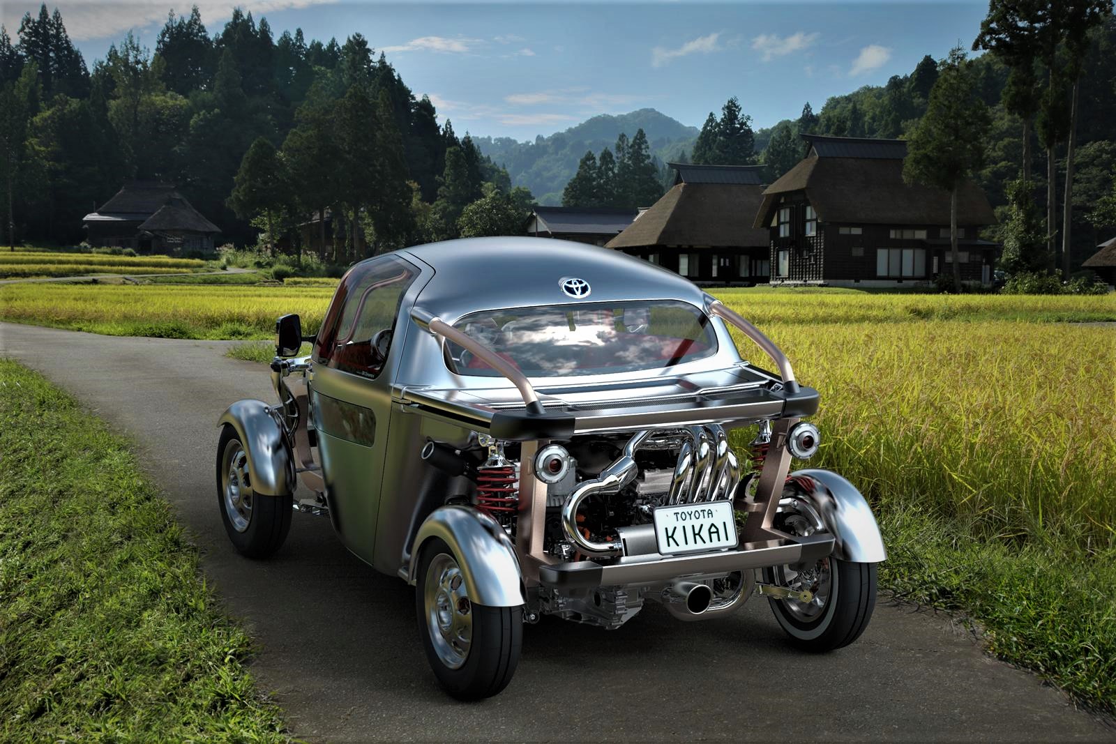 Toyota will display this unique KIKAI steampunk hotrod concept in Tokyo