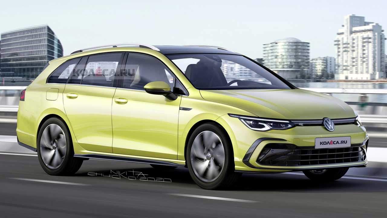 VW Golf Variant Drawing Based on Spy Shots Looks Predictable