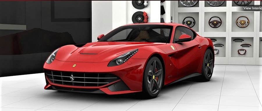 Video and configurator for Ferrari F12 Berlinetta