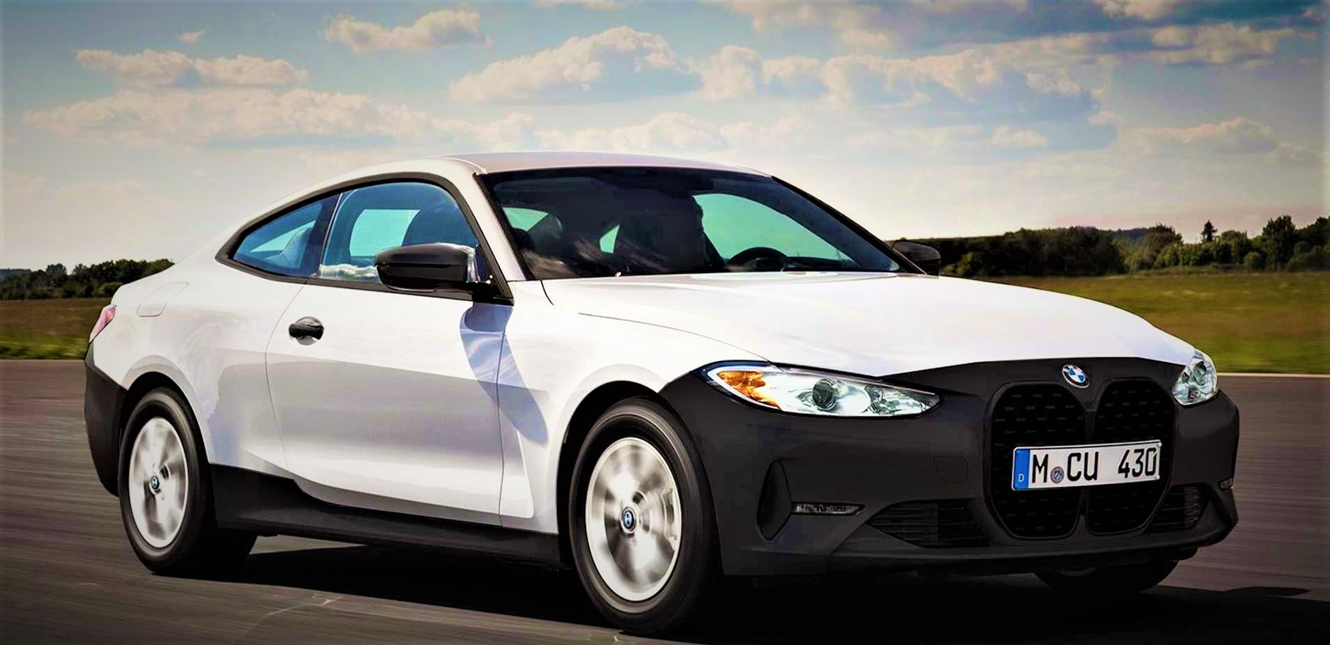 BMW 4 Series Coupe in Base Trim with Black Bumpers