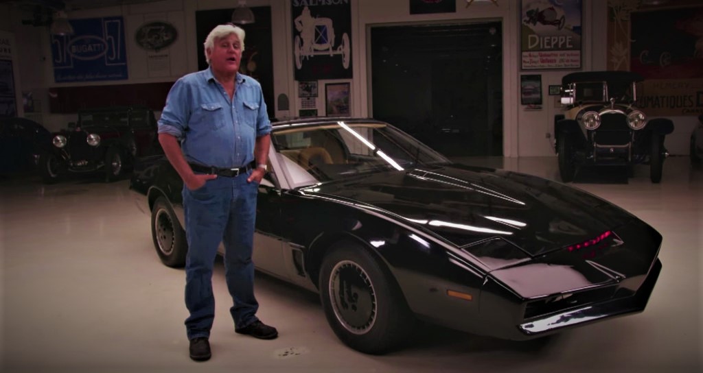 Jay Leno Drives An Original K.I.T.T. From Knight Rider