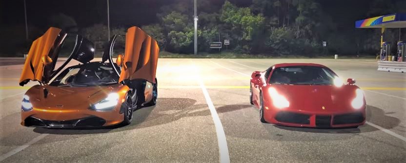 McLaren 720S Vs Ferrari488 GTB Drag Race is Not Close