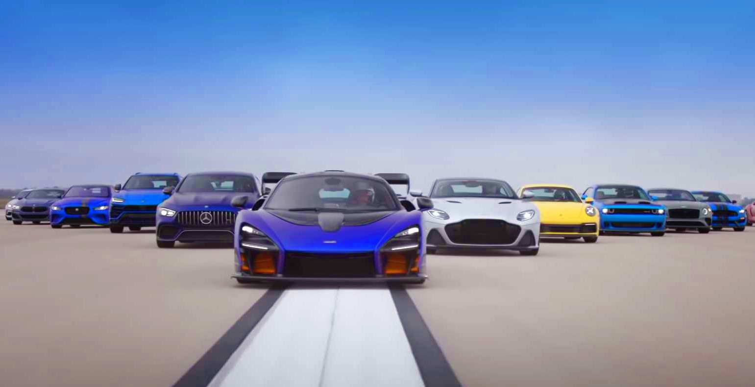 McLaren Senna, 911 Battle 10 Other Cars In 'Greatest' Drag Race