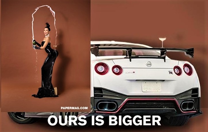 Nissan claims GT-R NISMO's rear is larger than Kim Kardashian's