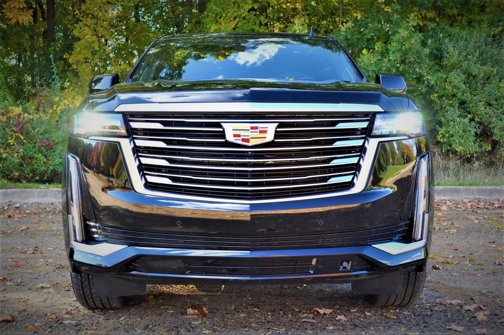 Take a 2021 Cadillac Escalade for a Drive with Blocked Windshield