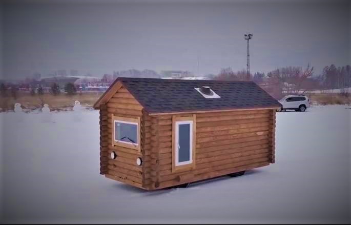 This cute house on wheels is actually driveable