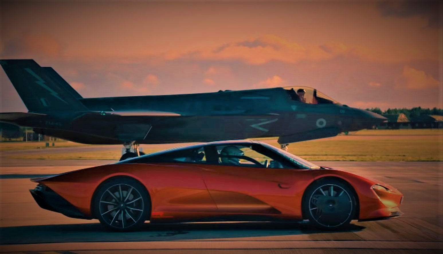 Top Gear Drag Races McLaren Speedtail Against... An F-35 Jet?