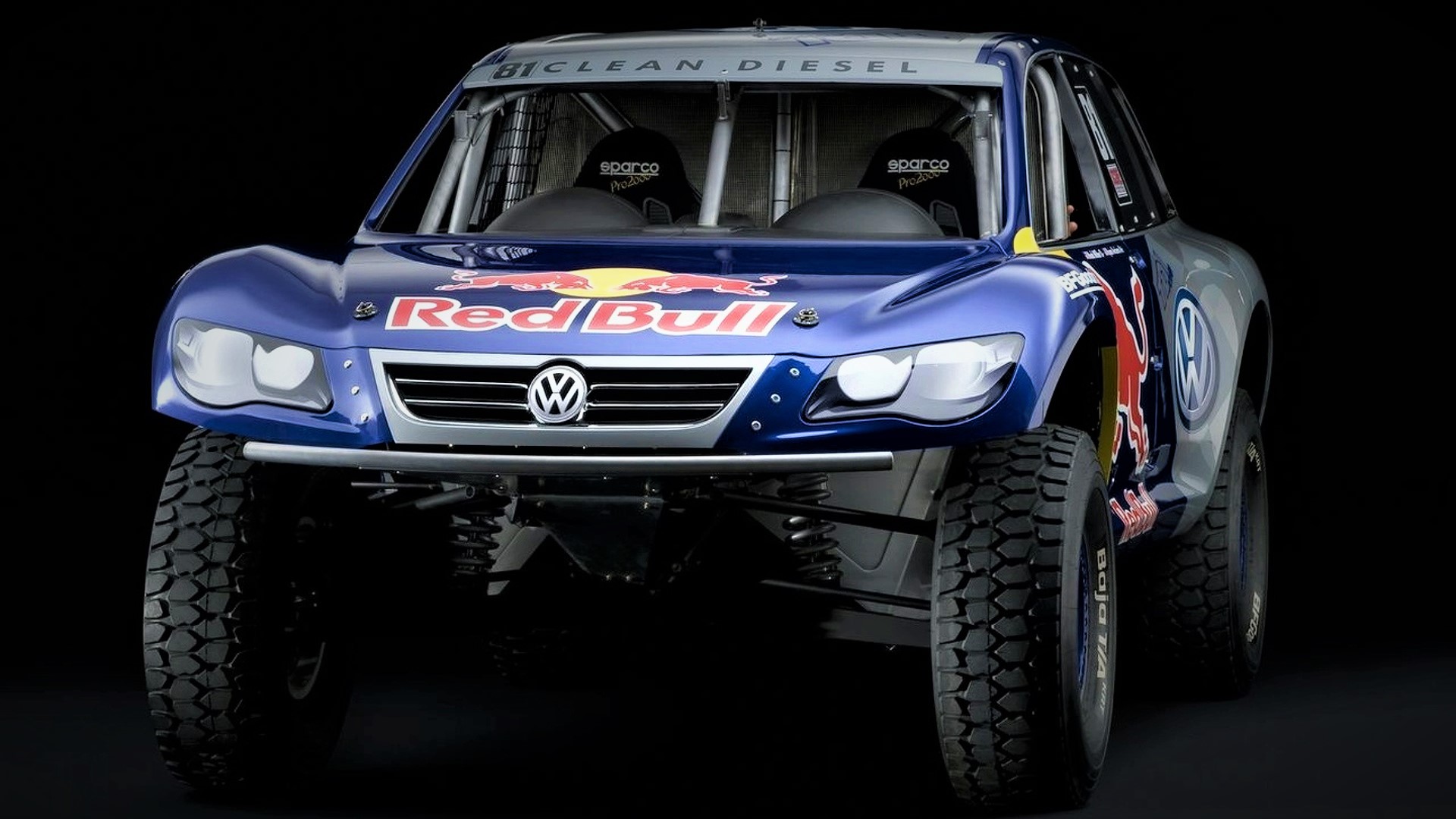 VW debuts Red Bull Baja Race touareg Trophy Truck at the LA Auto Show