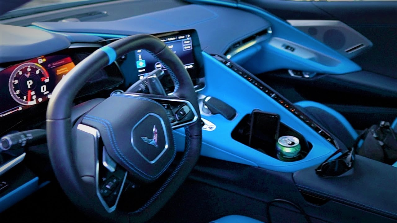 Watch the Interior of the 2020 Chevy Corvette 3LT Mid-Engine on Video