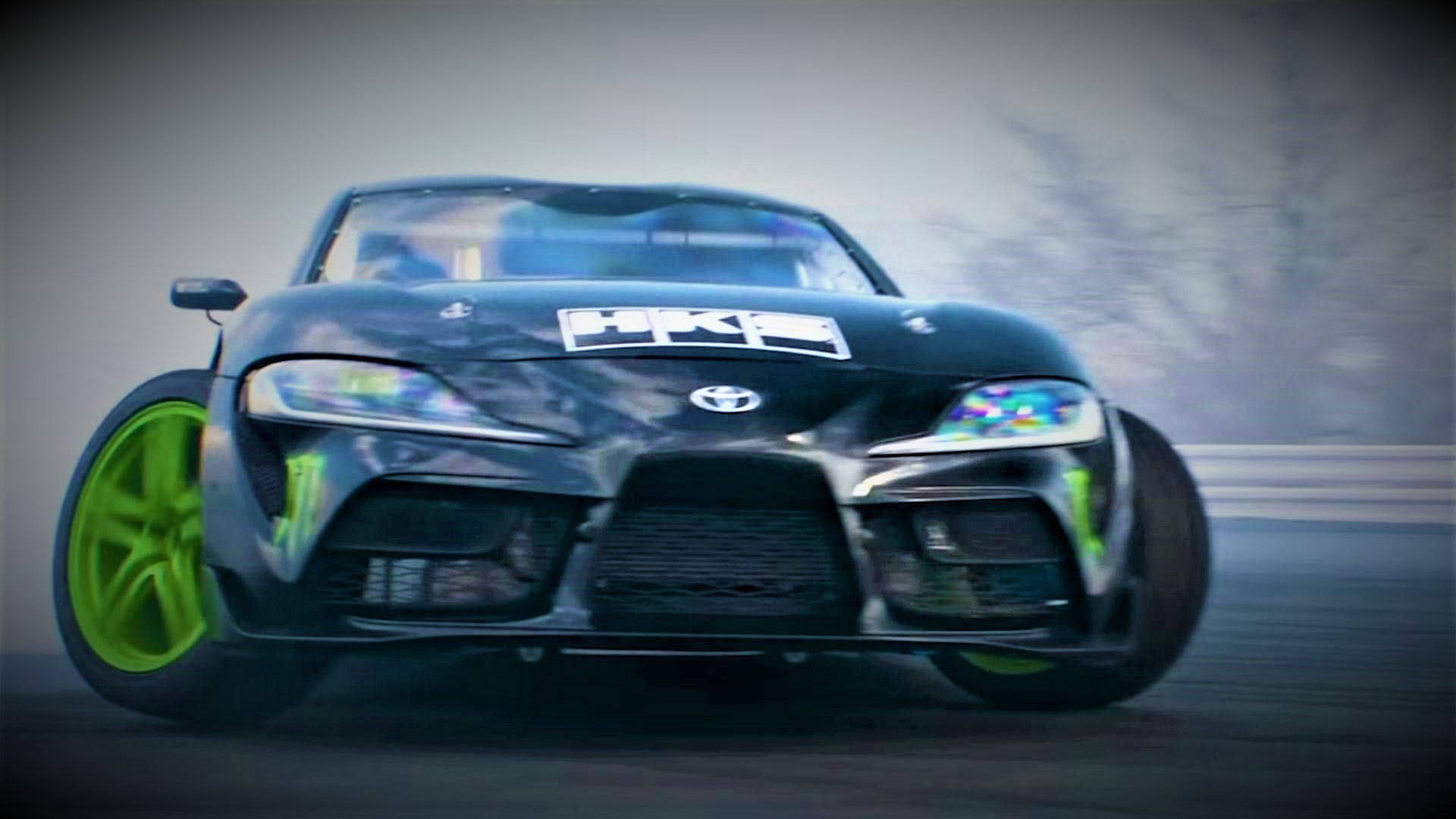 You can see the 2020 Toyota Supra Drifter powered by 2JZ doing its Smoky Job