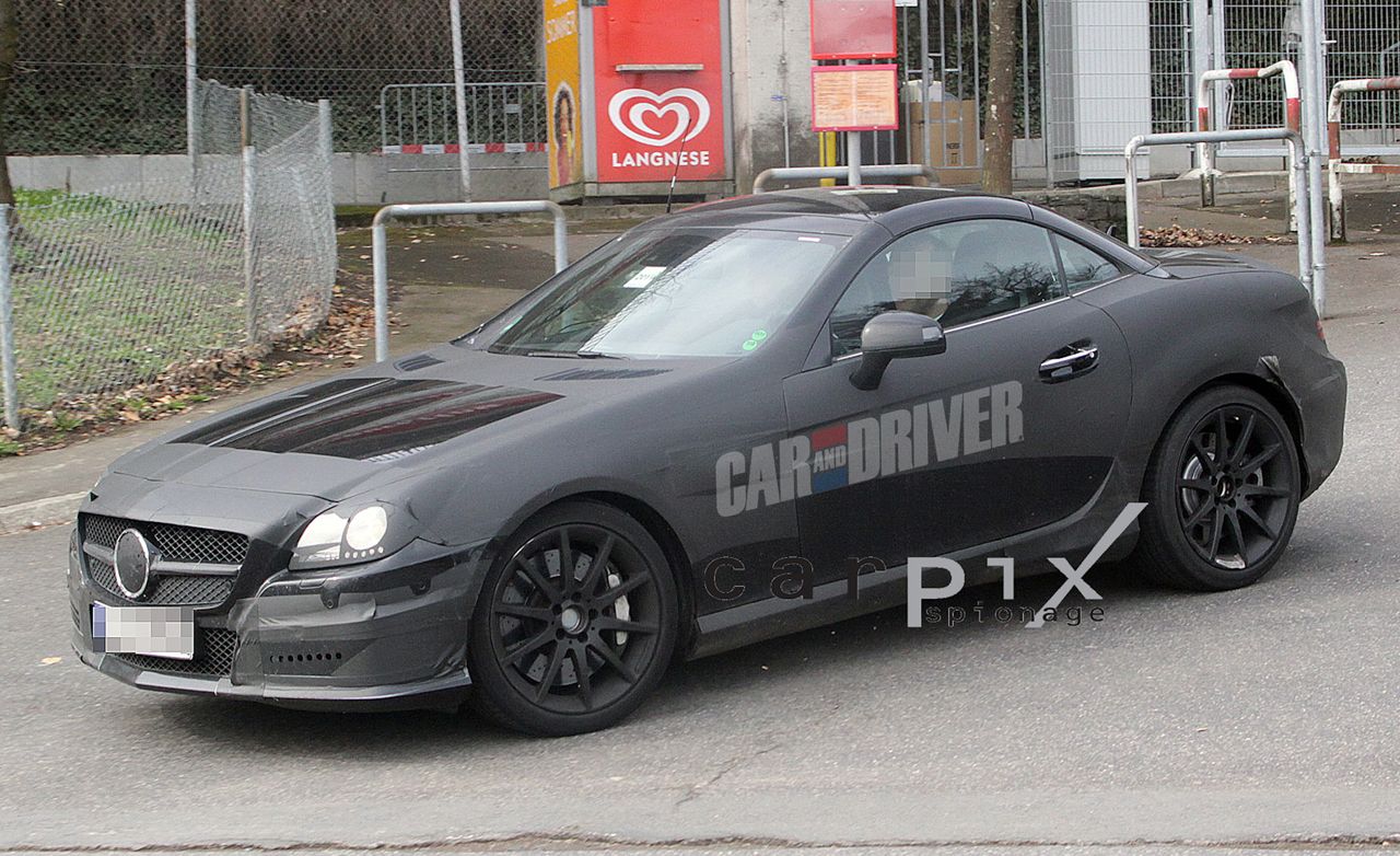 2012 Mercedes SLK63 AMG Spied Near the Nurburgring