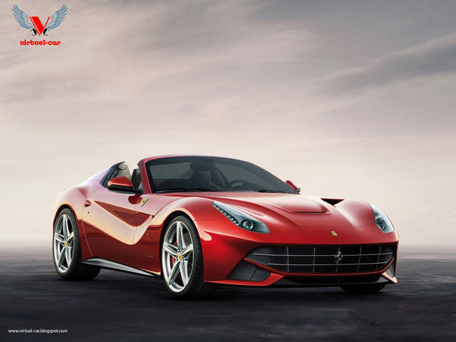 Ferrari F12 Berlinetta Spyder rendered and beefed up