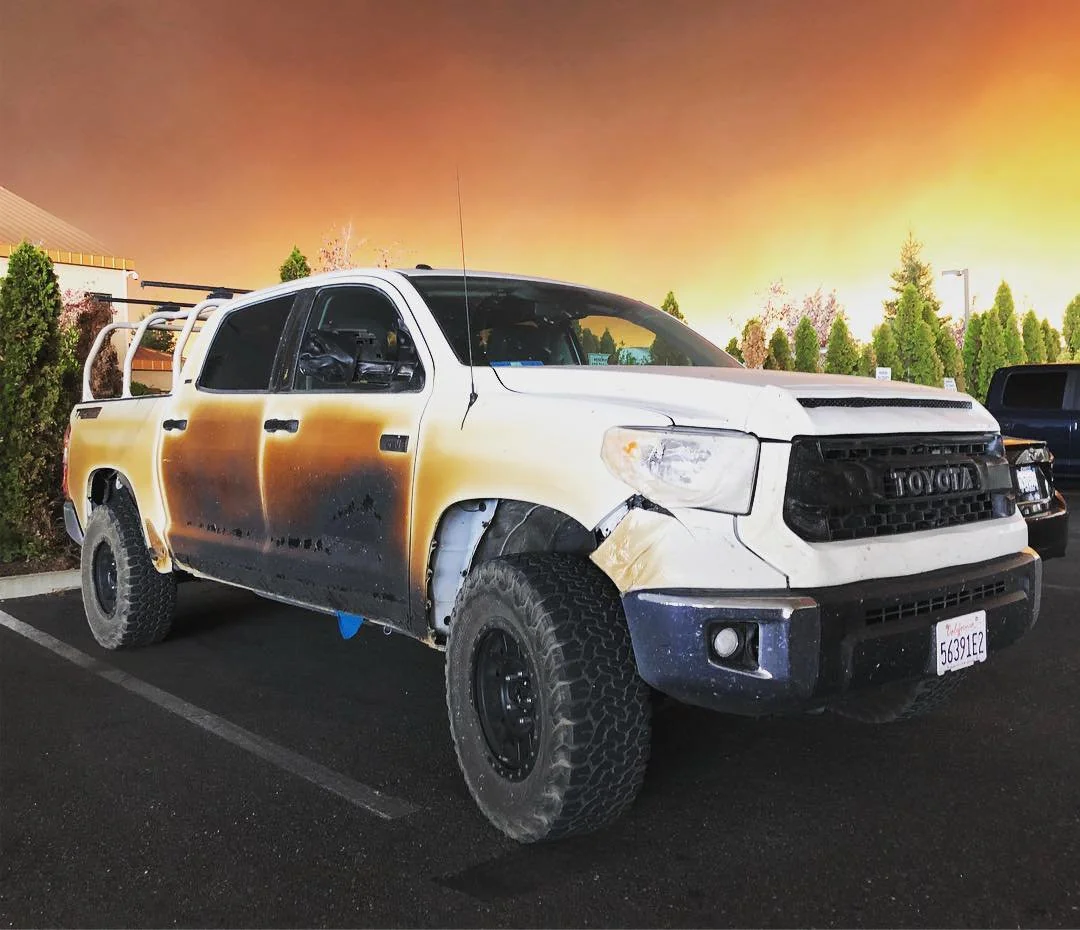 Toyota Rewards His Bravery by Replacing Nurse's Burnt Tundra