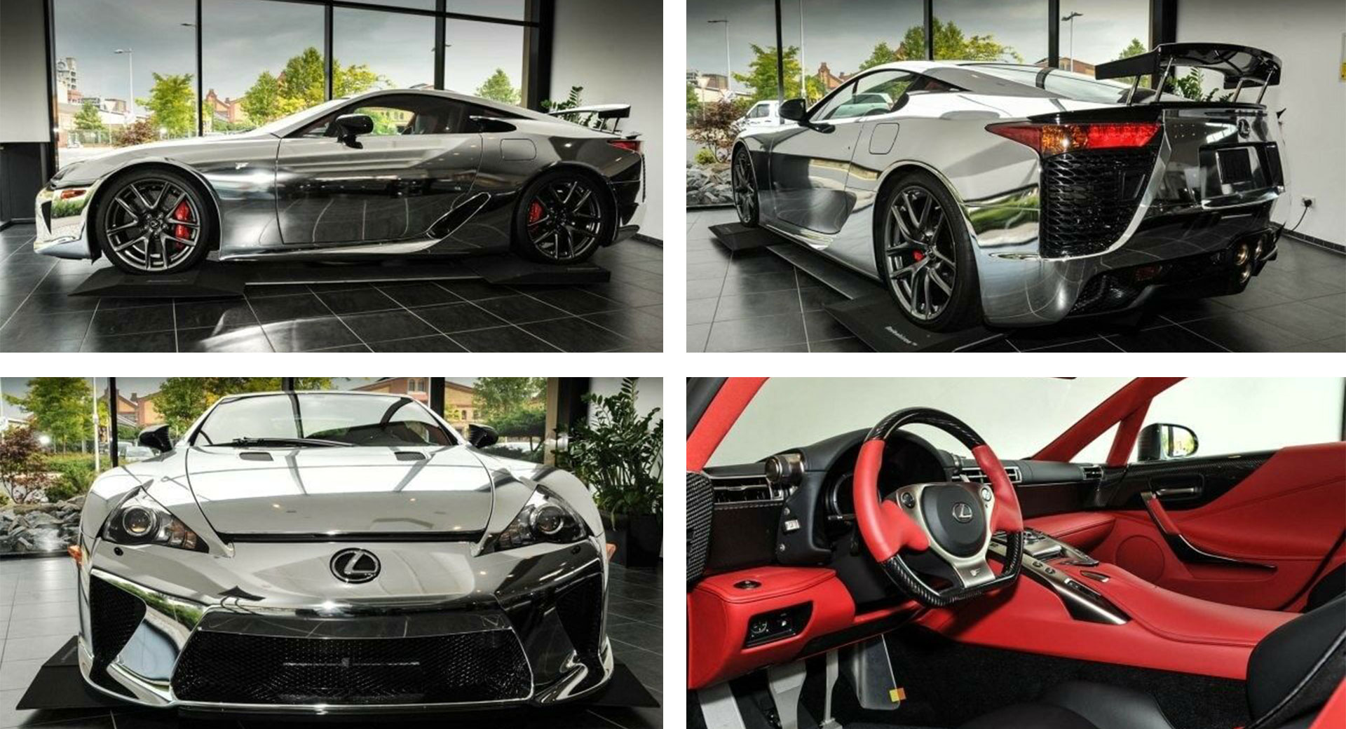 541-Mile Lexus LFA In Chrome On Sale For Over $1-Million