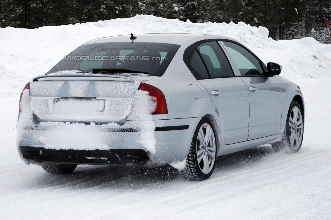 Skoda Octavia RS sedan 2013 spied