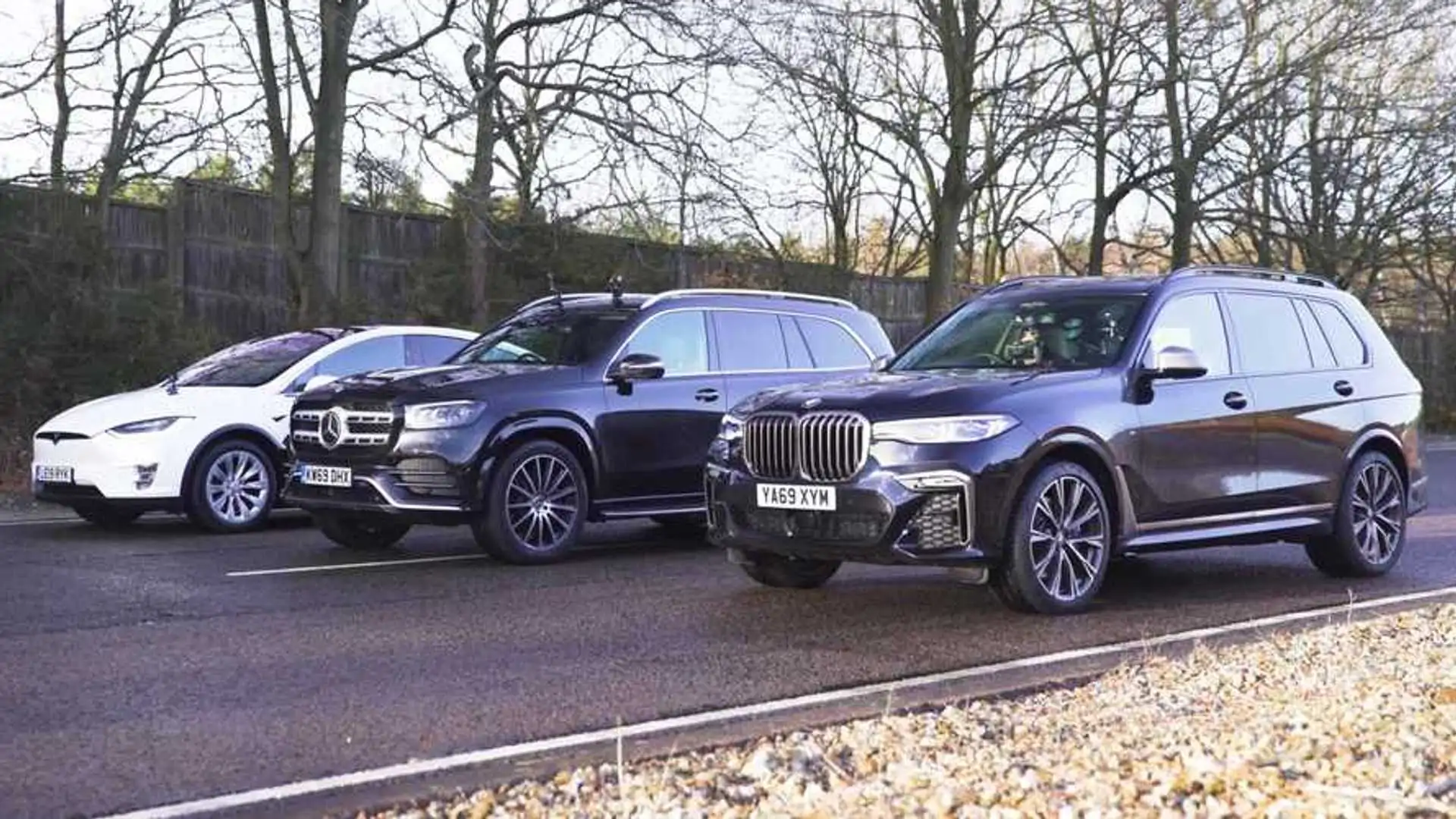 BMW X7 Drag Races Mercedes GLS, Tesla Model X In Battle Of Fuels