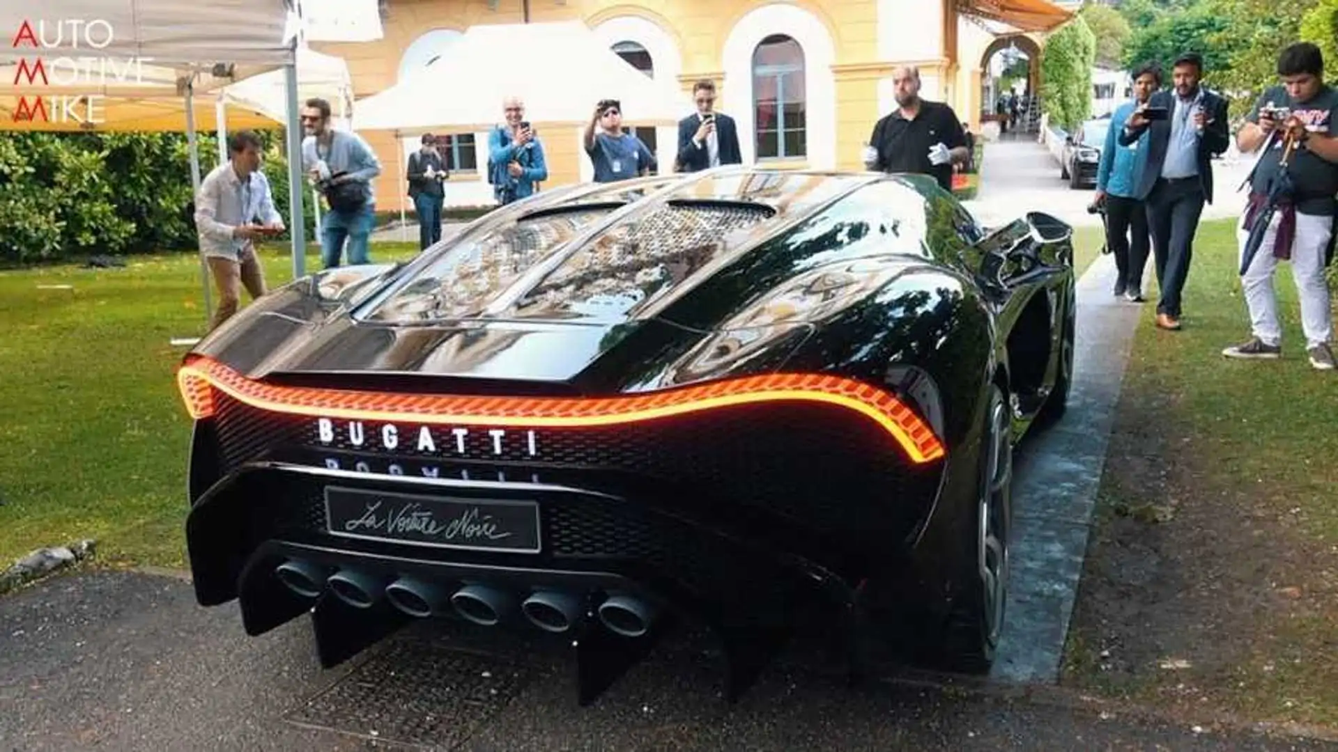 Bugatti La Voiture Noire Under Natural Light At Villa d'Este