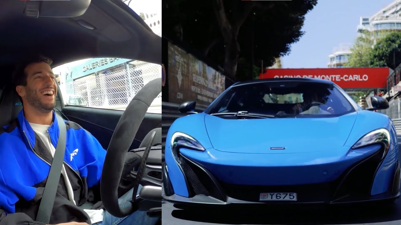 Daniel Ricciardo spotted enjoying his McLaren 675 LT in Monaco