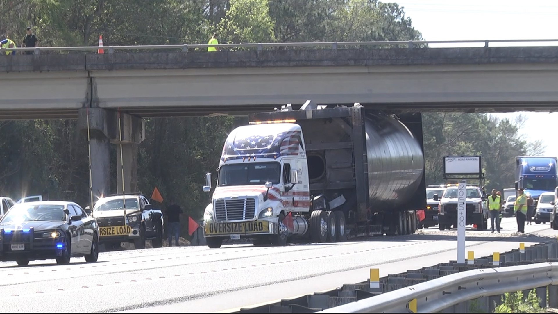 Another tractor-truck truck with too-tall loads smashes into bridge