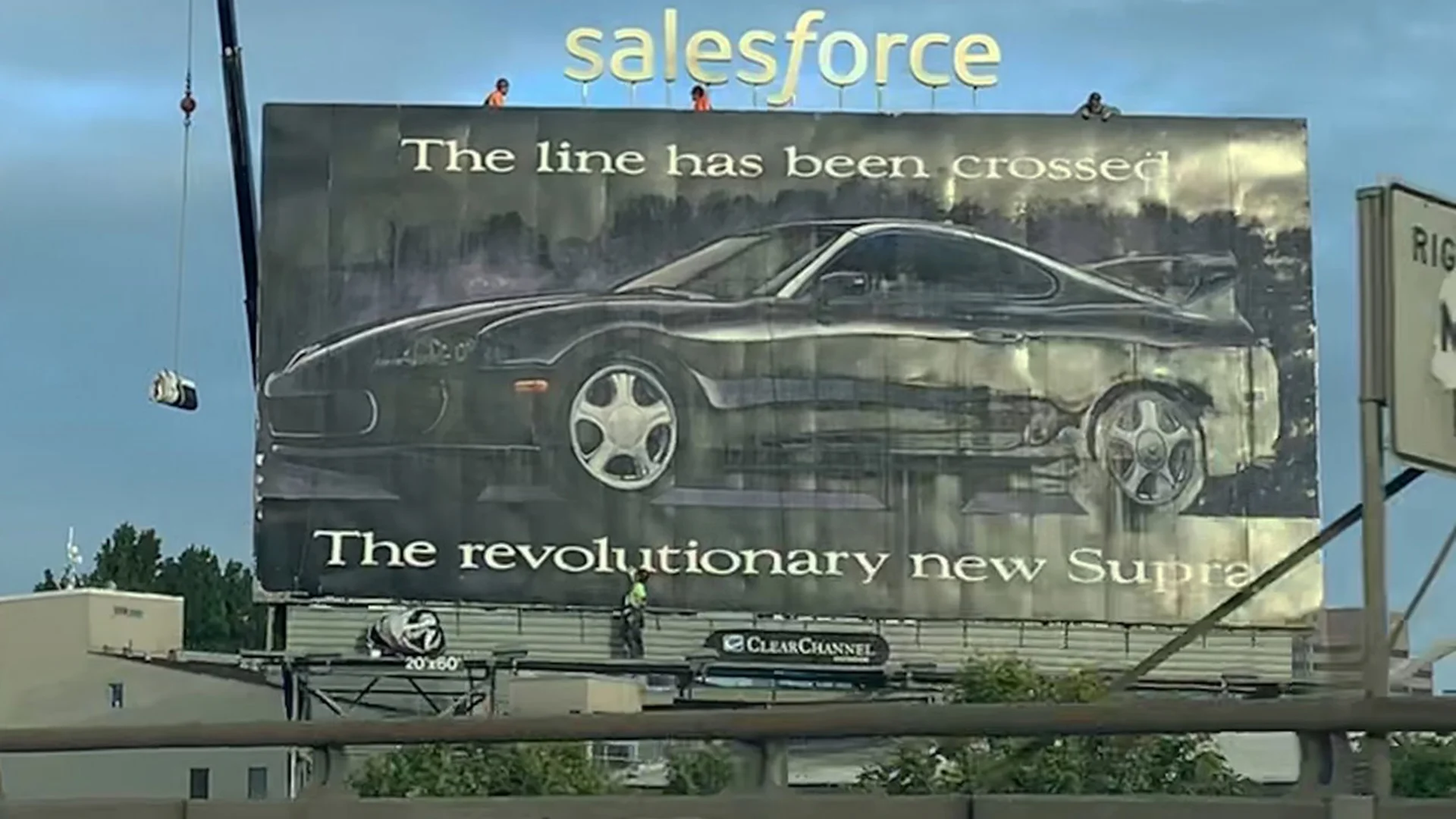 It's a Charming Reason This Toyota Supra billboard Survived 27 years