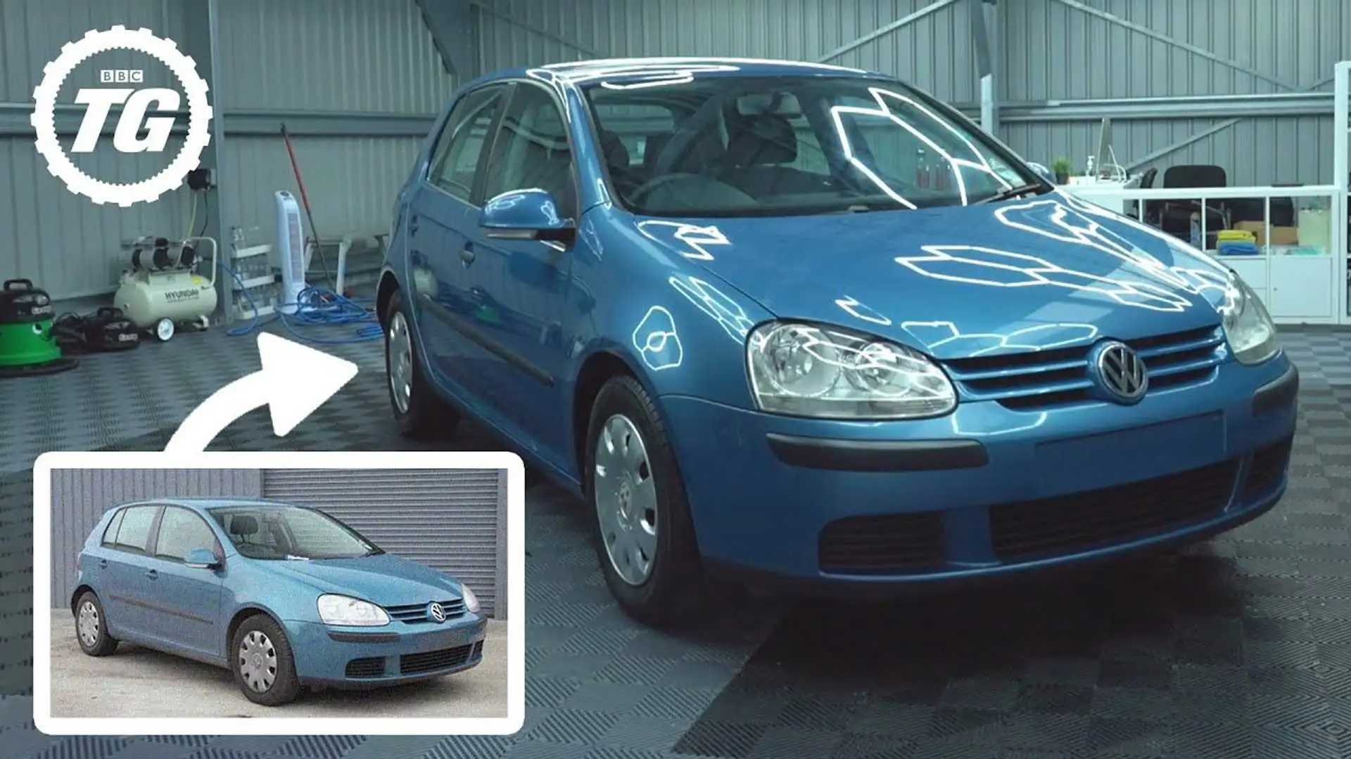 Gear Clean Team Pampers Neglected 2006 VW Golf With Eight Hours of Top Gear Spa