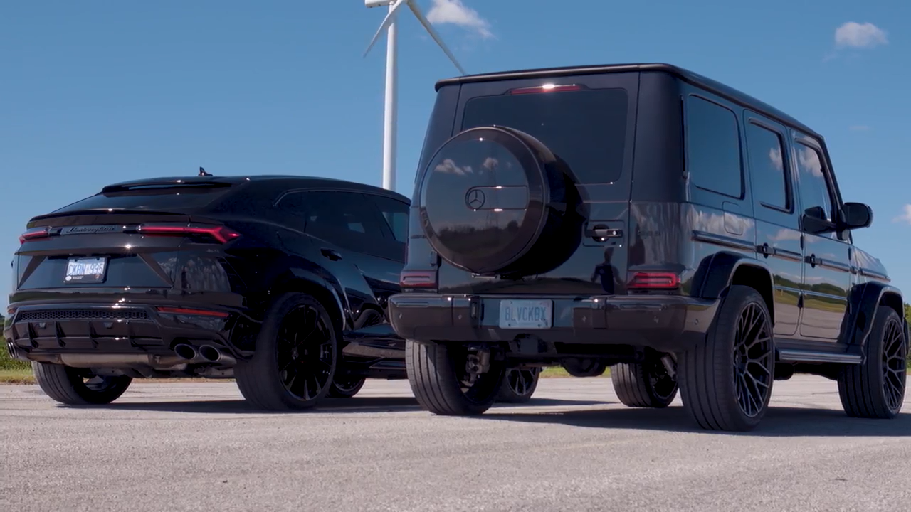 Lamborghini Urus Drag Races Tuned Mercedes AMG G63 in SUV Showdown