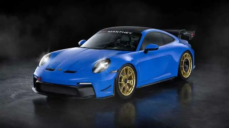 Manthey Tunes 2022 Porsche 911 GT3 with Body Kit, More Brakes