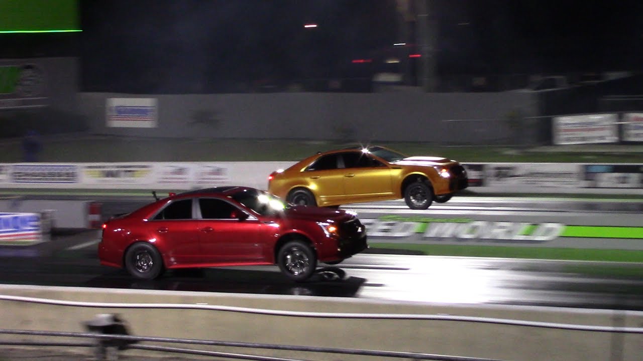 Drag Strip: Cadillac CTS-V eats Dodge Demon's dust