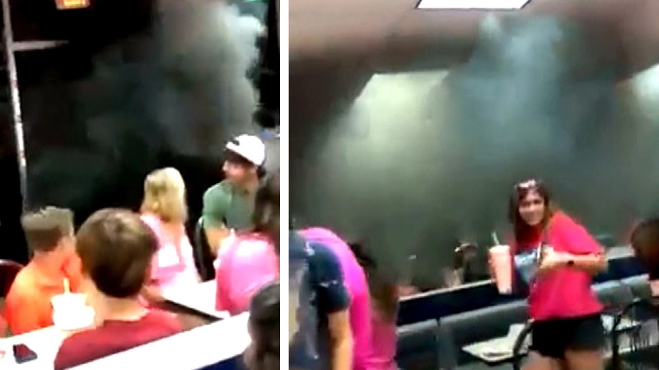 As a prank, an awful person rolls coal into a restaurant.