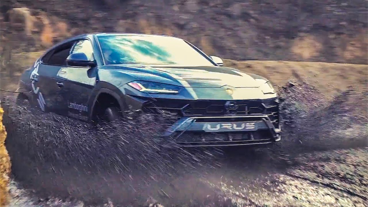 Valentino Balboni takes the Lamborghini Urus off-road