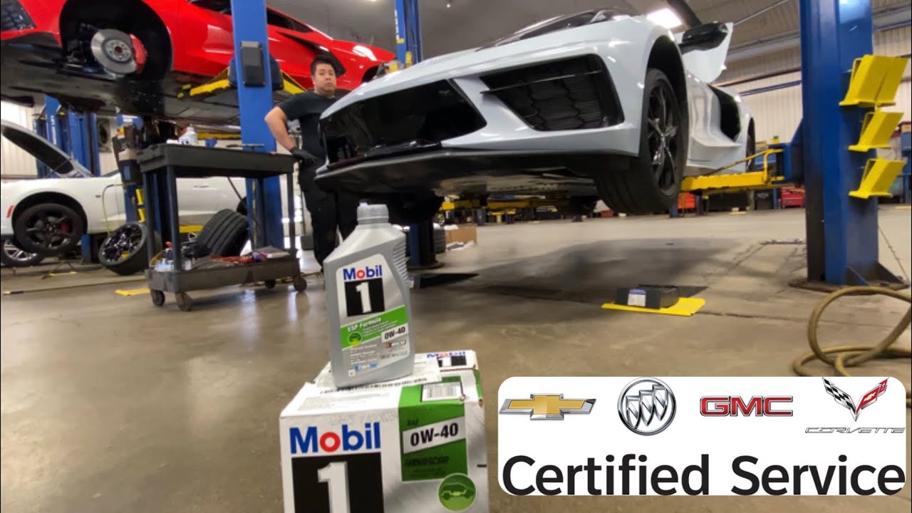 Check Out The Behind-the-scenes of 2020 Corvette C8 GM Certified oil Change