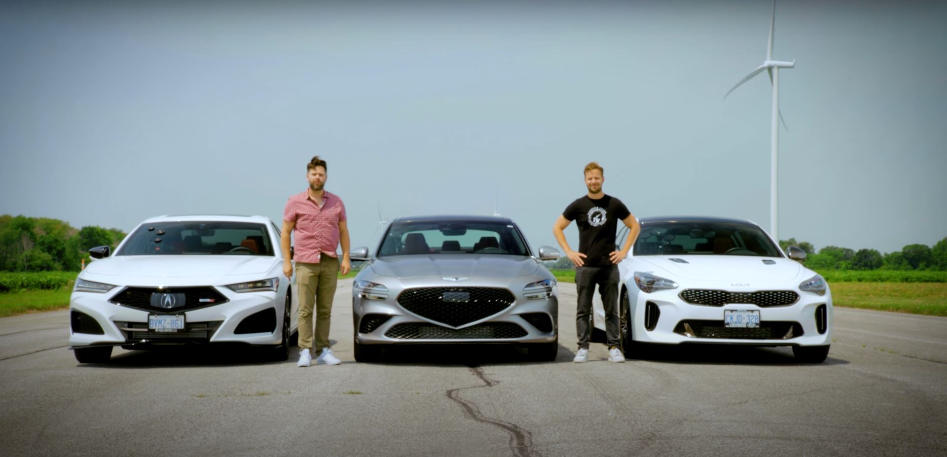 Acura TLX Type S Faces G70 And Stinger GT In Three-Way Drag Race