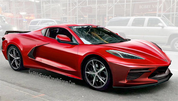 Detailled renderings of the C8 Corvette Imagine The Supercar's Backside