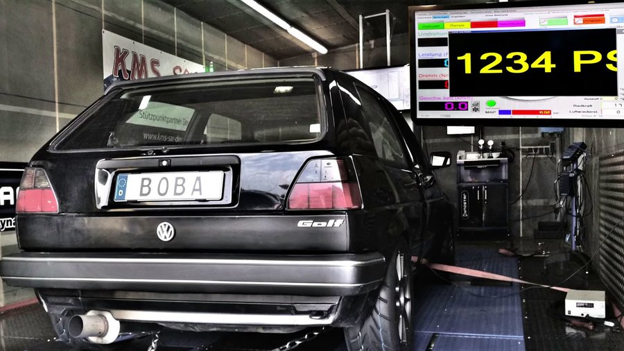 Watch This VW Golf Kill Lambos and A Bugatti Chiron To 360 mph