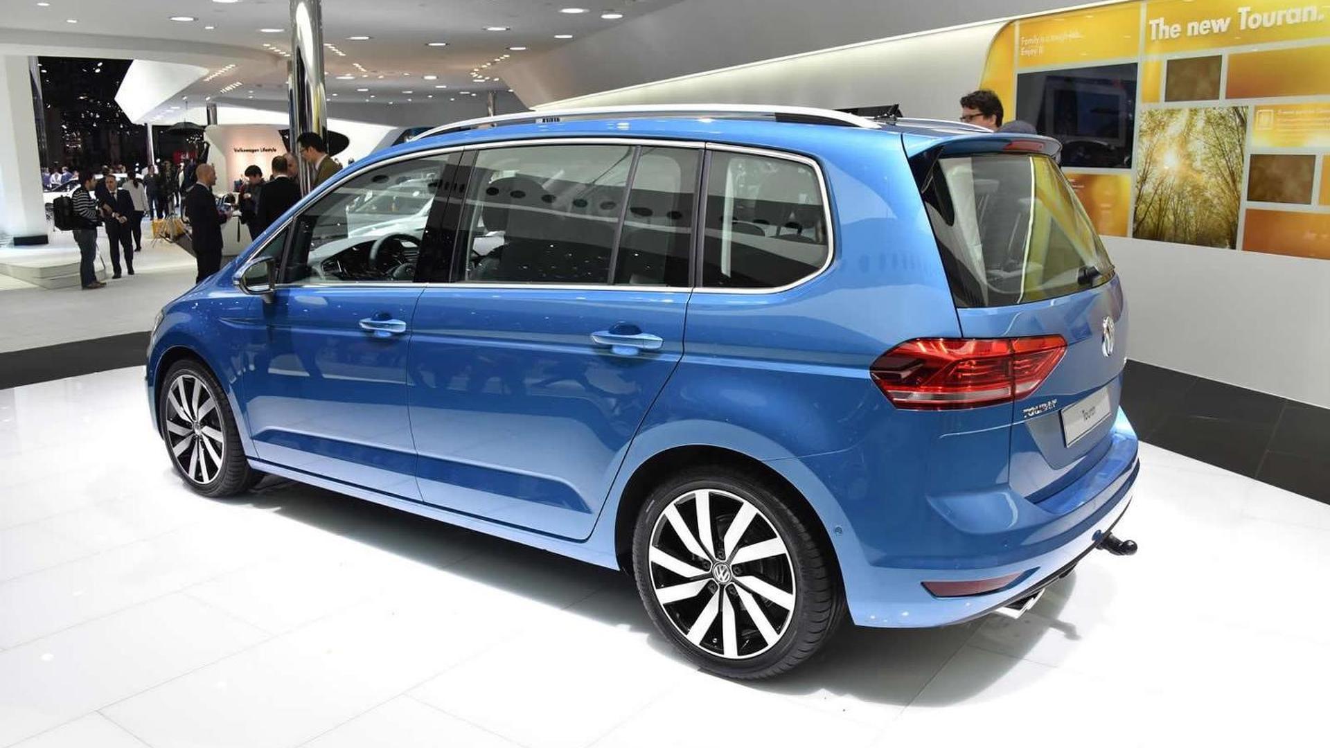 Geneva, Switzerland - 2015 Volkswagen Touran takes its bigger footprint to Geneva