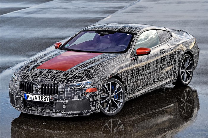 BMW 8 Series Coupe Shown with a Little Less Camouflage