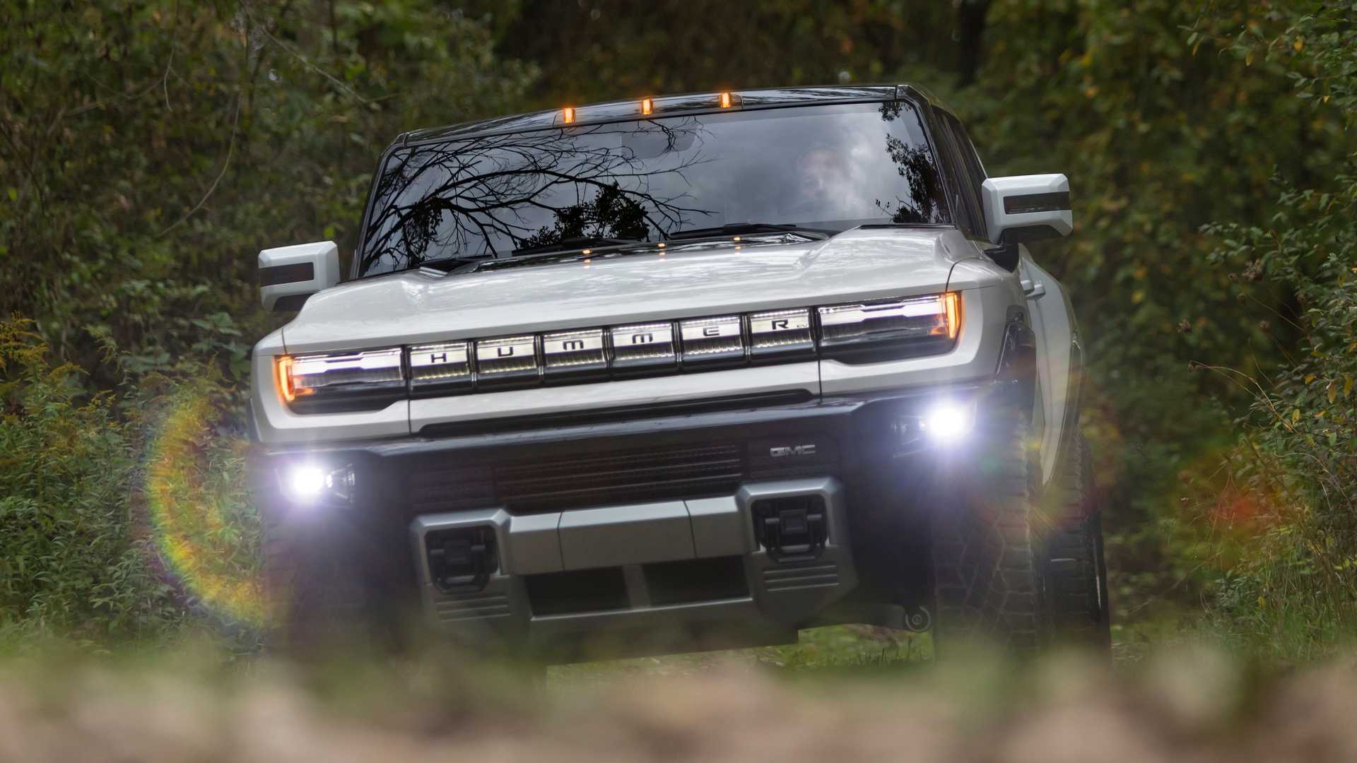 GMC Hummer Electric EV's WTF mode Does A Weird Song and Dance Before Launching