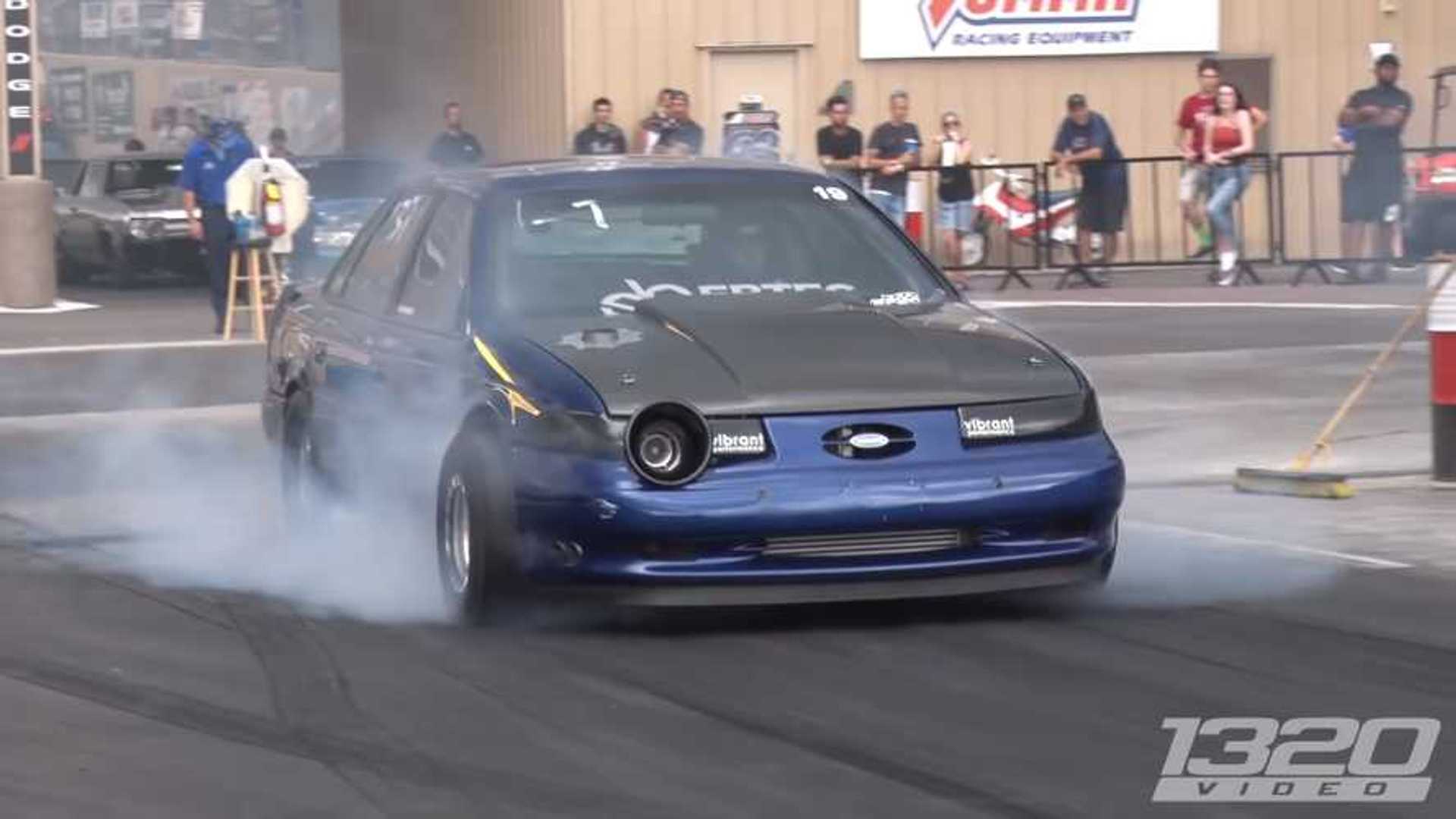 This 9-Second Quarter Mile Monster Old Ford Taurus SHO is Amazing