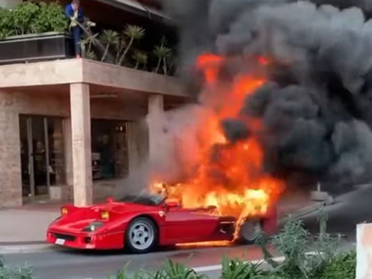 Ferrari F40 May Be Consumed by Fire in Monaco