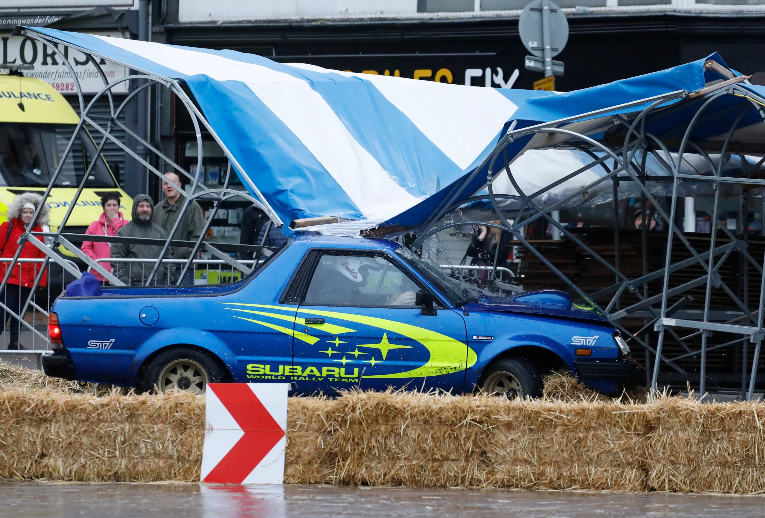 Watch New Top Gear Host Crash Subaru Brat During Filming