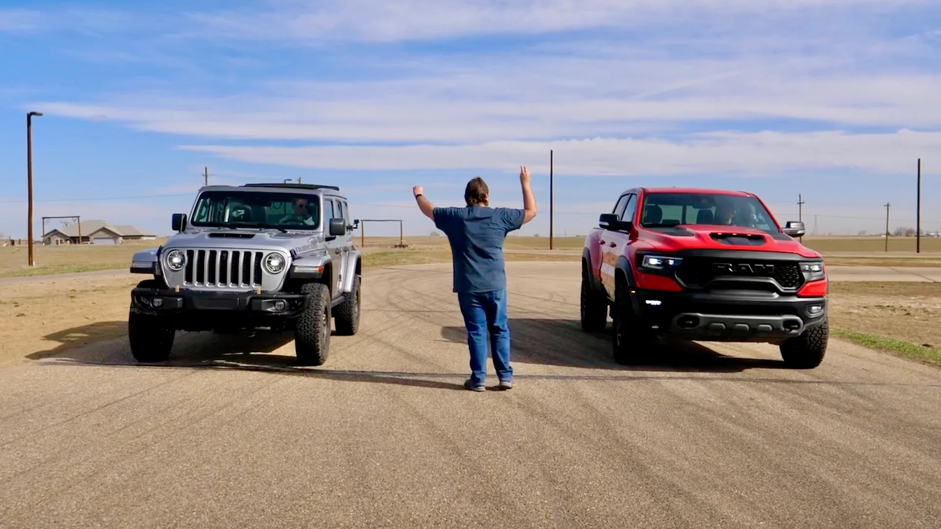 Jeep Wrangler 392 Drag Races Ram TRX In Battle Of Off-Road Muscles