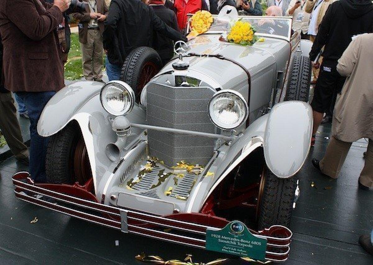 Pebble Beach's 'Best in Show Award' was won by a 1928 Mercedes Benz 680S Saoutchik Torped