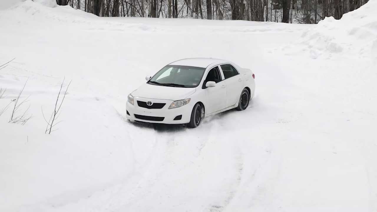 Watch Toyota Corolla Go Sideways and Vertical