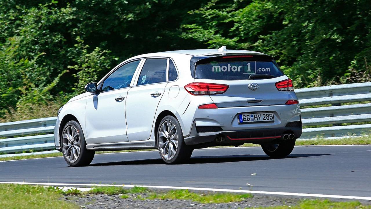 Hyundai i30 N Line Captured Completely Uncovered on The 'Ring