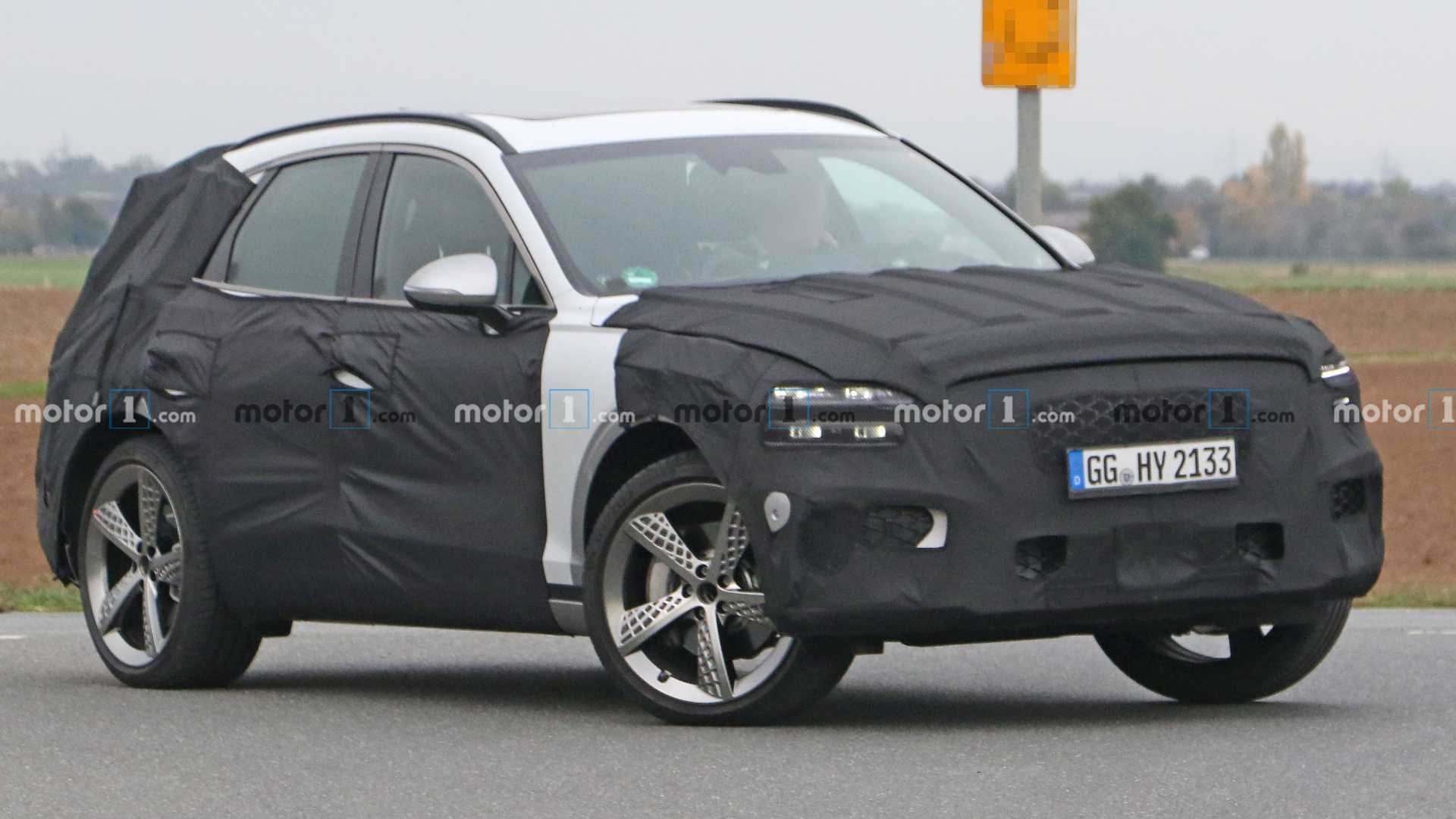 2022 Genesis GV70 Prototypes Observed Inside and Out While Sitting On A Trailer