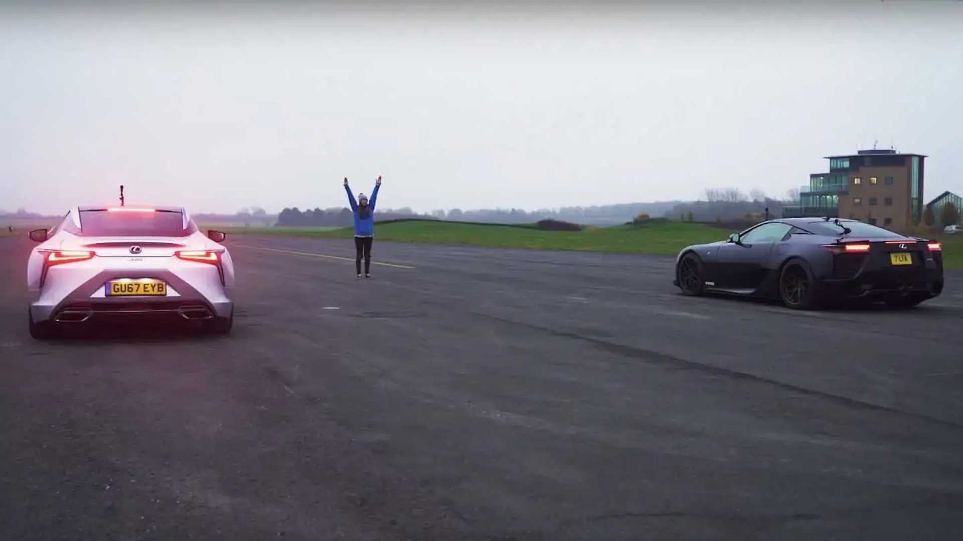 Lexus LFA Vs LC 500 Drag Race Is A Mismatch You'd Still Watch