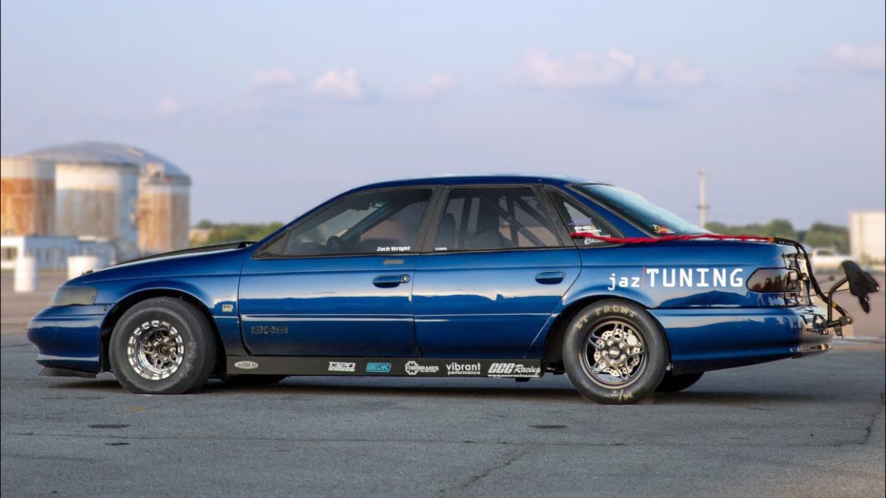 This 9-Second Quarter Mile Monster Old Ford Taurus SHO is Amazing