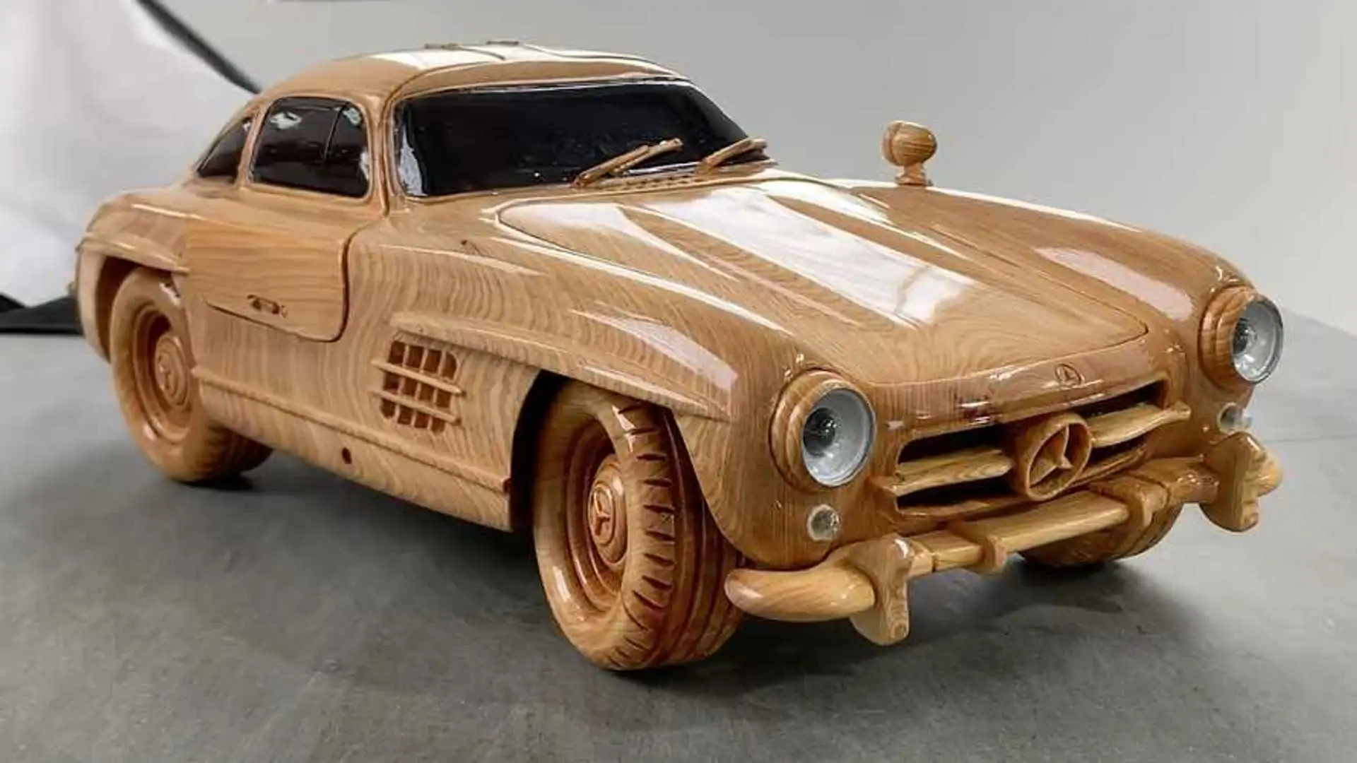 Woody Mercedes 300SL with Functional Gullwing Doors is for Sale