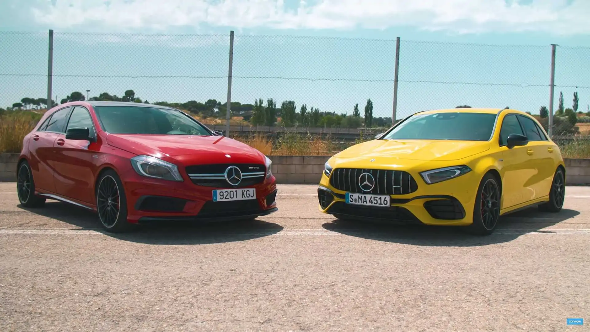 Compare the Mercedes-AMG A45S to its predecessor